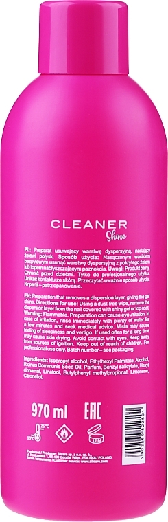 Nail Degreaser - Silcare Cleaner Base One Shine — photo N6