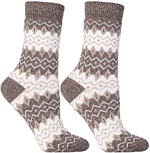 Fragrances, Perfumes, Cosmetics Warm Wool Socks, CSW800-003, brown - Moraj