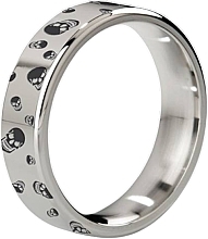 Fragrances, Perfumes, Cosmetics Erection Ring 55mm, matte engraved - Mystim Duke Strainless Steel Cock Ring