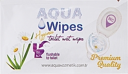 GIFT! Wet Toilet Paper, 2 pcs - Aqua Wipes Premium Quality Flushable (sample) — photo N1