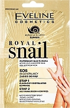 Hand Peeling & Mask - Eveline Cosmetics Royal Snail Sos Regenerating Hand Treatment — photo N5