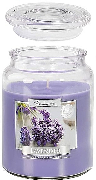 Lavender Candle in Glass - Bispol Premium Line Aura Scented Candle Lavender — photo N4