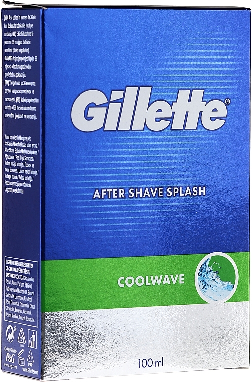 After Shave Lotion "Fresh" - Gillette Series Cool Wave After Shave Splash for Men — photo N1