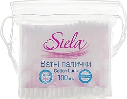 Fragrances, Perfumes, Cosmetics Cotton Buds, 100 pcs - Siela Cotton Buds