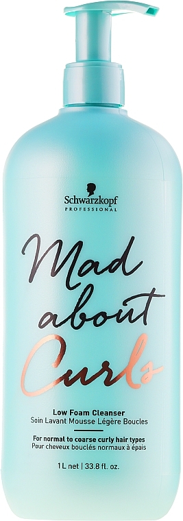 Gentle Curly Hair Shampoo - Schwarzkopf Professional Mad About Curls Low Foam Cleanser Shampoo — photo N4