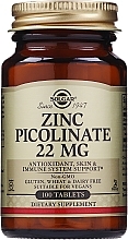 Fragrances, Perfumes, Cosmetics Zinc Picolinate Dietary Supplement, 22mg - Solgar Zinc Picolinate
