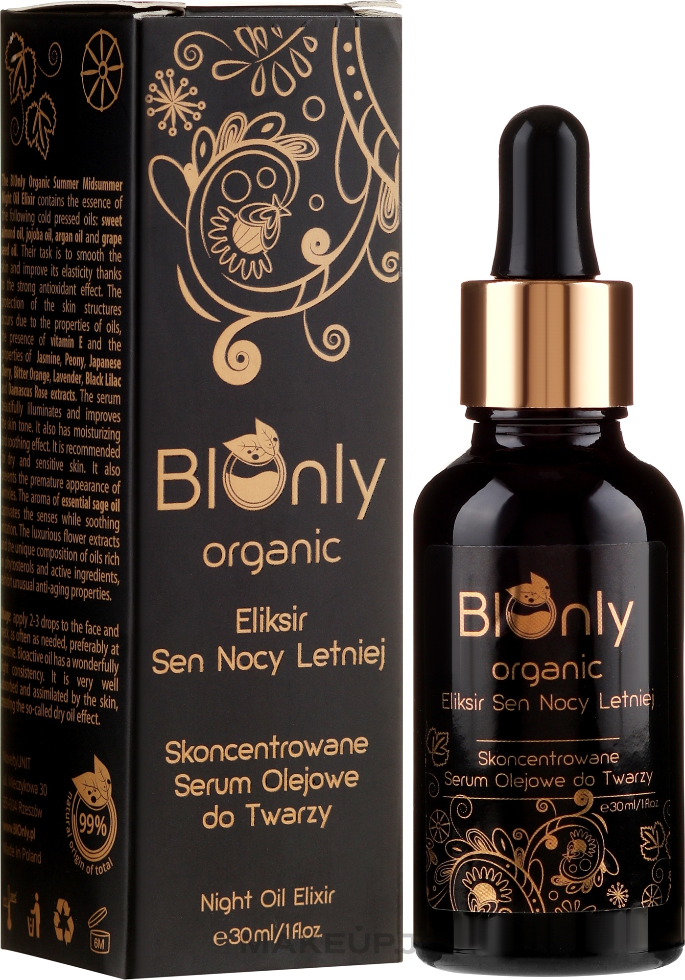Face Elixir - BIOnly Organic Midsummer Night Oil — photo 30 ml