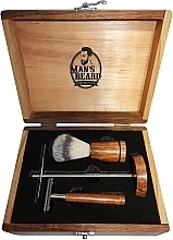 Fragrances, Perfumes, Cosmetics Shavette Razor Set - Man's Beard Barber Wood Set