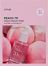 Fragrances, Perfumes, Cosmetics Brightening Face Sheet Mask - Anua Peach 70 Niacin Serum Mask