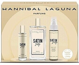 Set (edp/100ml + edp/30ml + h/mist/75ml) - Hannibal Laguna Satin Dolls — photo N2