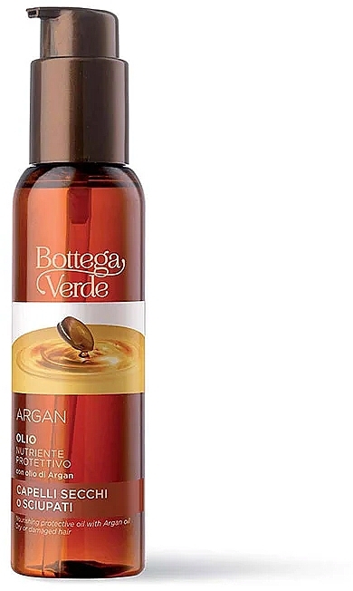 Hair Oil  - Bottega Verde Argan Nourishing Protective Oil — photo N1