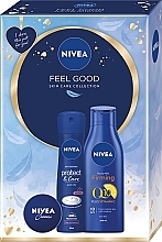 Set - NIVEA Feel Good (b/milk/250ml + deo/150ml + cr/30ml) — photo N1