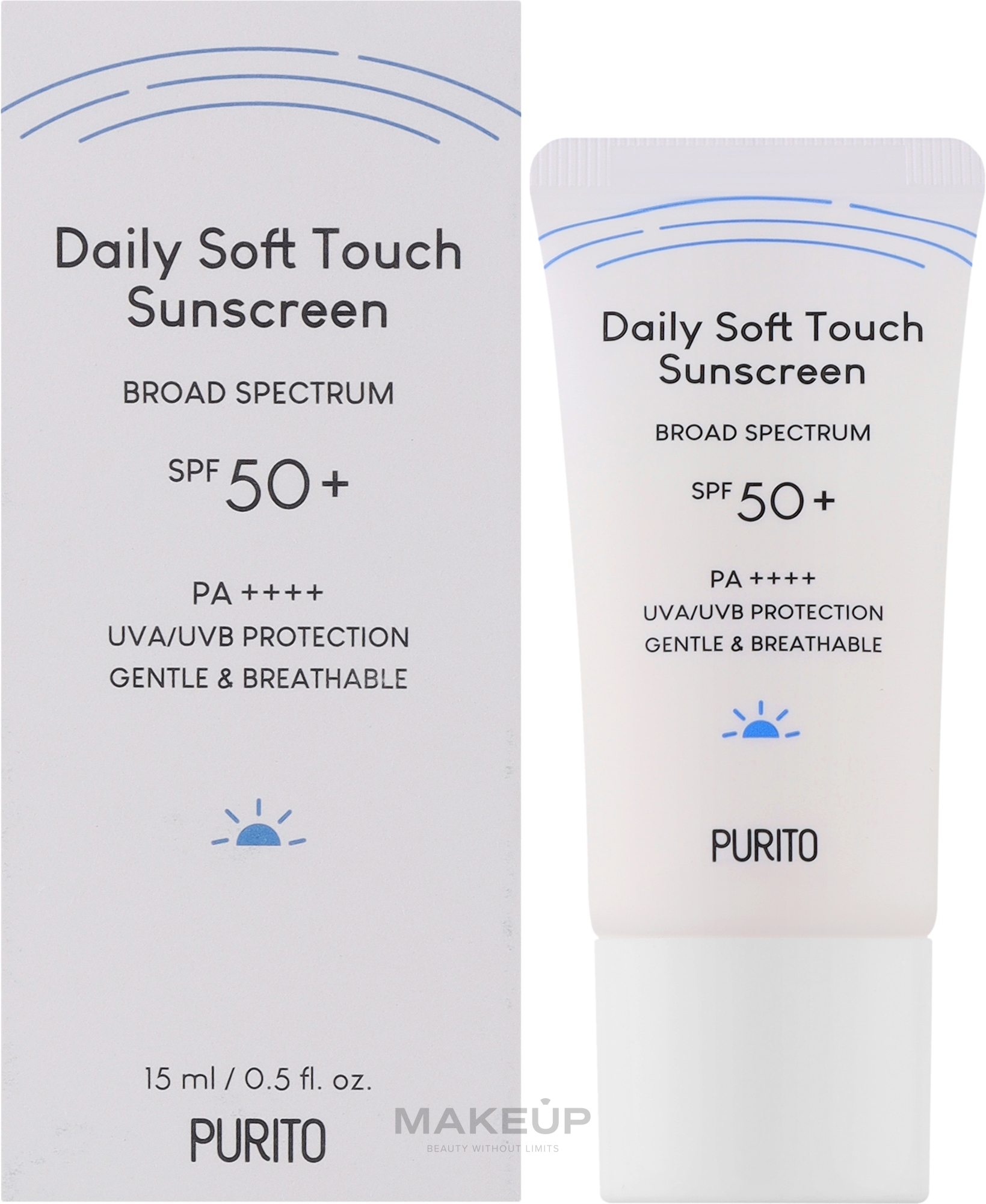Daily Sunscreen - Purito Daily Soft Touch Sunscreen SPF 50+ PA++++ Travel Size — photo 15 ml