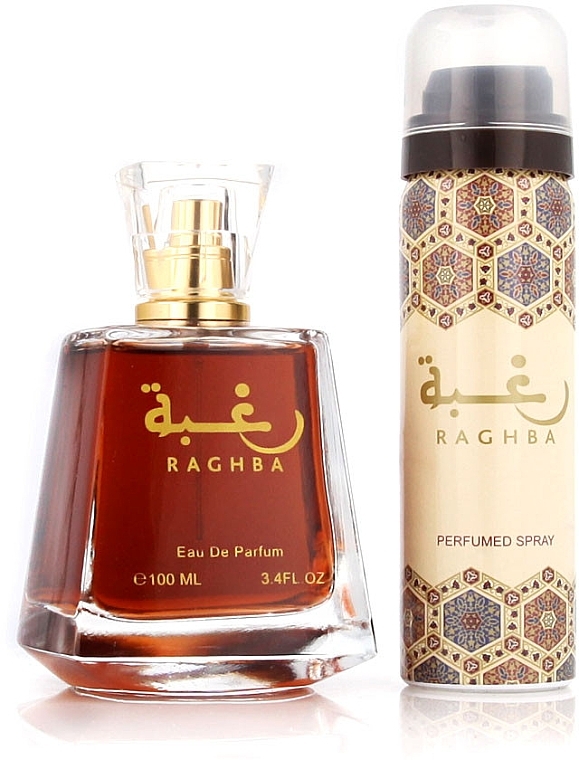 Lattafa Perfumes Raghba Eau De Parfum - Set (edp/100 ml + deo/50 ml) — photo N2