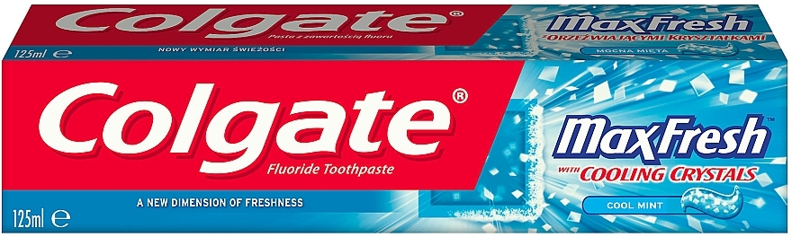 Whitening Toothpaste - Colgate Max Fresh With Cooling Crystals Cool Mint — photo N9