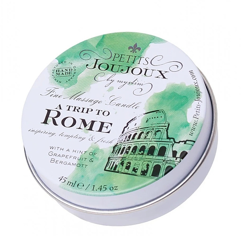 Grapefruit & Bergamot Massage Candle - Petits JouJoux Mini A Trip To Rome — photo N2