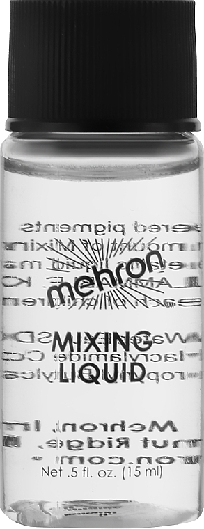 Glitter & Pigment Liquid - Mehron Mixing Liquid — photo N1