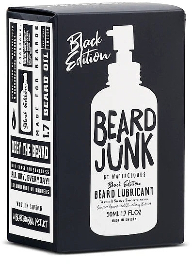 Beard Oil - Waterclouds Beard Junk Beard Lubricant Black Edition — photo N3