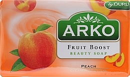 Fragrances, Perfumes, Cosmetics Soap - Arko Fruit Boost Beaty Soap Peach