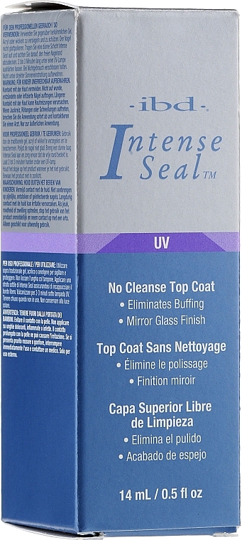 Nail No Wipe Top Coat - IBD Intense Seal UV No Cleanse Top Coat — photo N2