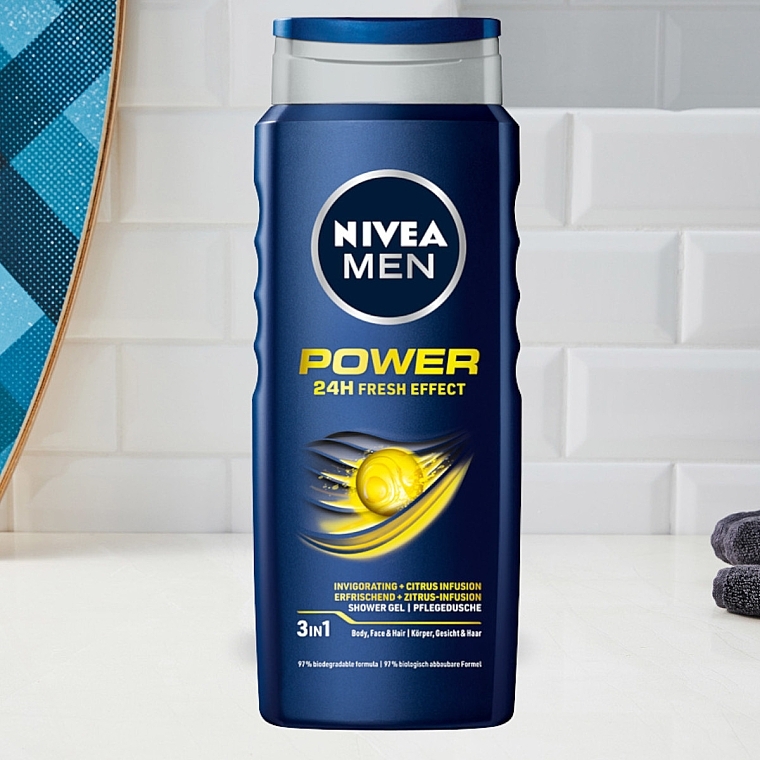 Shower Gel "Power Fresh" - NIVEA Power Fresh — photo N2