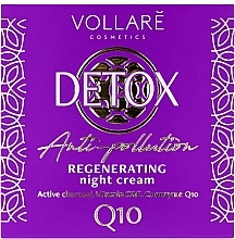 Regenerating Night Face Cream - Vollare Cosmetics Detox Anti-Pollution Regenerating Night Cream — photo N2