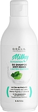 Fragrances, Perfumes, Cosmetics Refreshing & Repairing Shampoo with Mint & Milk Proteins - Brelil Milky Sensation BB Shampoo Mint-Shake Limitide Edition