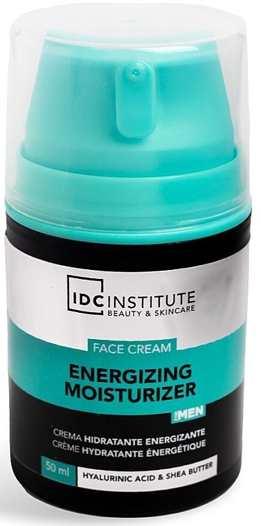 Energizing Moisturizer with Hyaluronic Acid & Shea Butter - IDC Institute Energizing & Moisturizer Men Face Cream — photo N1