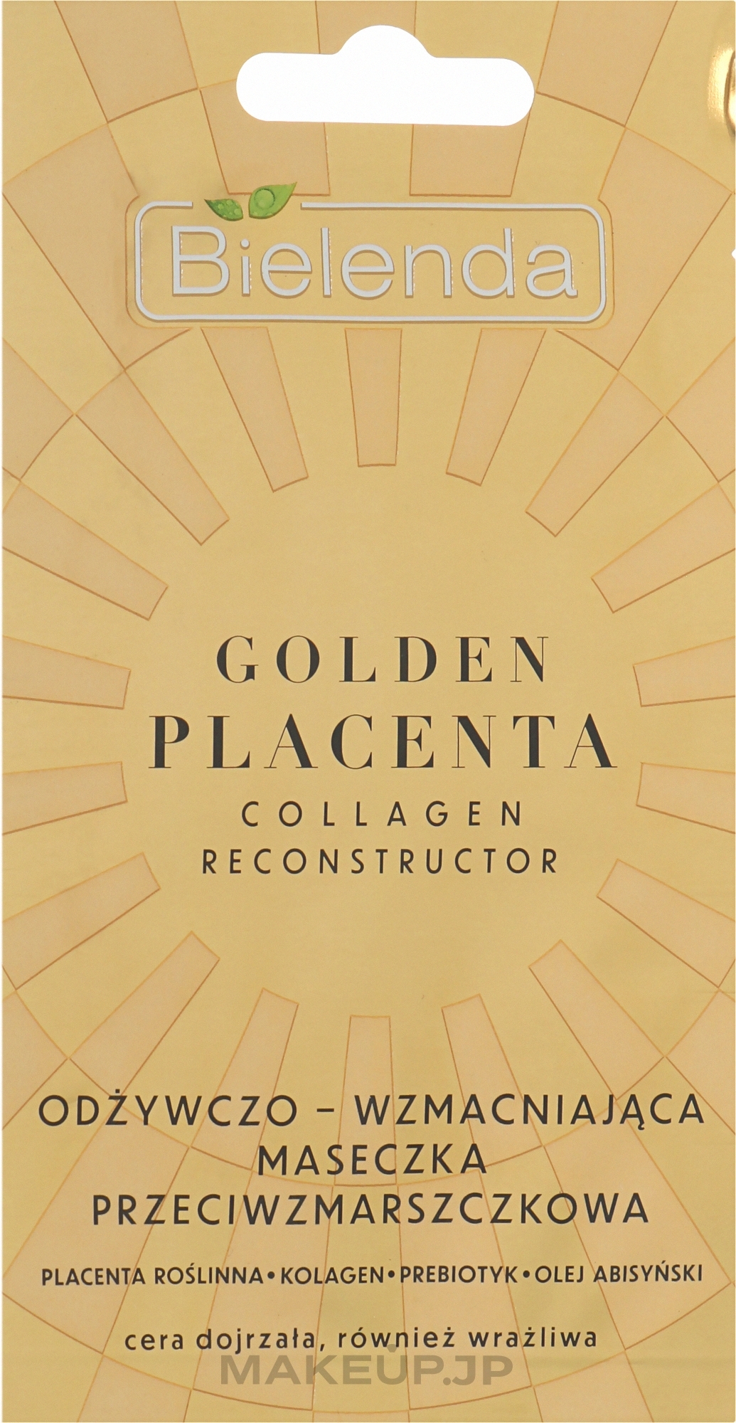 Anti-Wrinkle Nourishing & Forming Mask - Bielenda Golden Placenta Collagen Reconstructor — photo 8 g