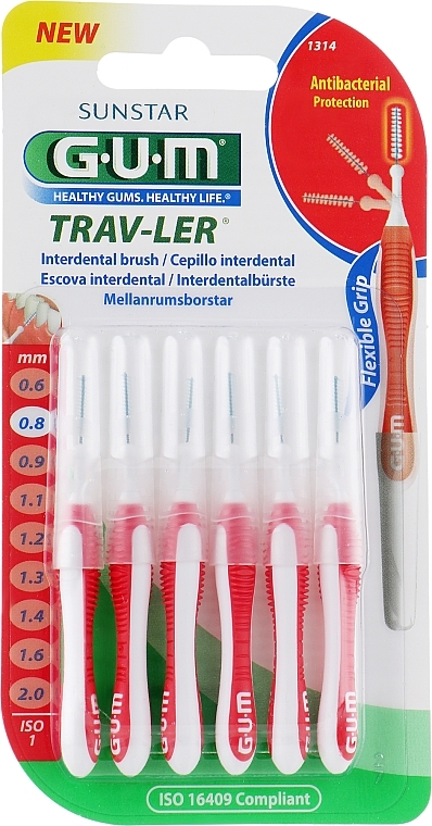 Interdental Brush 0.8 mm - G.U.M Trav-Ler — photo N1