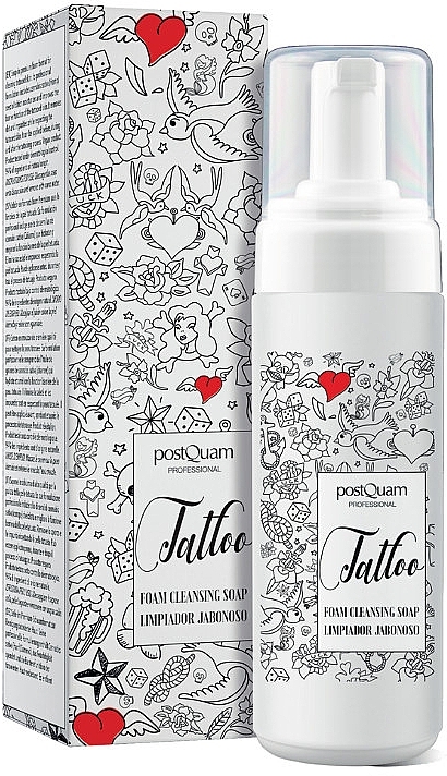 Foam Soap for Tattooed Skin - PostQuam Tatoo Foam Cleansing Soap — photo N1