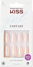 Fragrances, Perfumes, Cosmetics False Nail Set, size L, 28 pcs. - Kiss Gel Fantasy Hold Me Closer