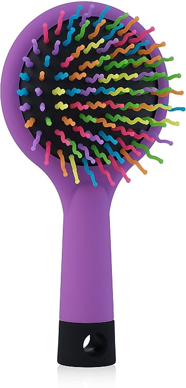 Volumizing Hair Brush "Rainbow Brush", fuchsia - Laskovaya — photo N18