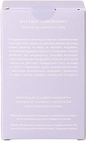 Lavender Face, Body & Hair Macerate - Plon Lavender Macerate — photo N4