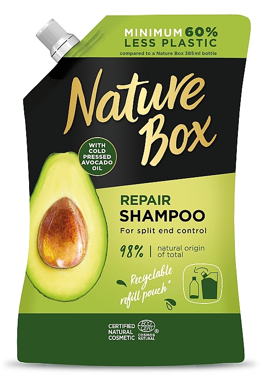 Avocado Shampoo - Nature Box Avocado Oil Shampoo Refill Pack (refill) — photo N7