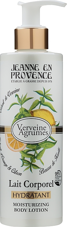 Verbena & Citrus Body Milk - Jeanne en Provence Verveine Verbena Citrus Moisturising Body Lotion — photo N2