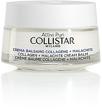 Fragrances, Perfumes, Cosmetics Face Cream Balm with Collagen & Malachite - Collistar Pure Actives Collagen + Malachite Cream Balm