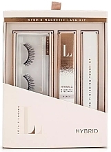 Fragrances, Perfumes, Cosmetics Lola's Lashes Lowkey Hybrid Magnetic Eyelash Kit (eyeliner/3ml + remover/2.5ml + eyelashes/2pcs) - Set