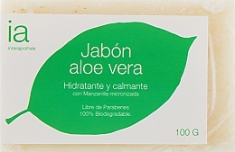 Fragrances, Perfumes, Cosmetics Natural Moisturizing Face & Body Soap with Aloe Vera Extract - Interapothek Hidratante y Calmante Jabon Aloe Vera