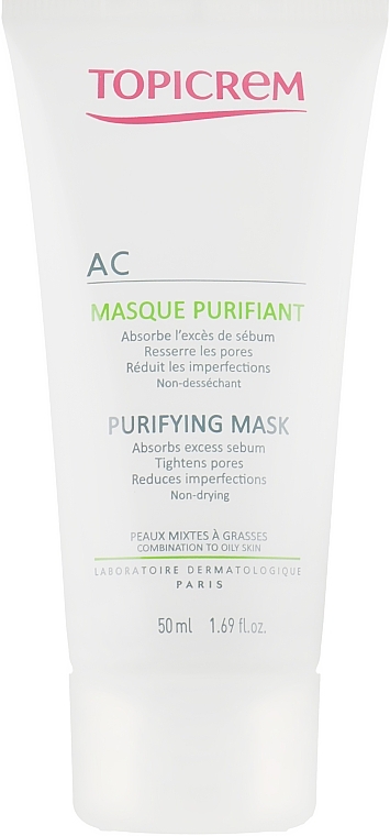 Purifying Mask for Oily & Combination Skin - Topicrem AC Purifying Mask — photo N2