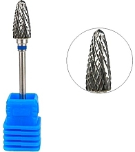 Fragrances, Perfumes, Cosmetics Carbide Nail Drill Bit 'Corn', 092 02, blue - Tufi Profi