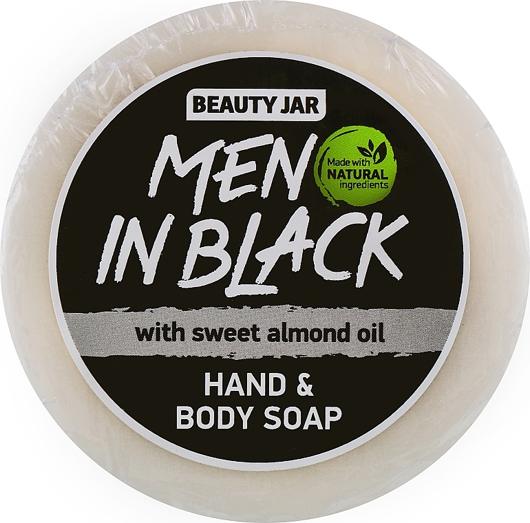 Men Hand and Body Soap ‘Men in Black’ - Beauty Jar Hand & Body Soap — photo N1