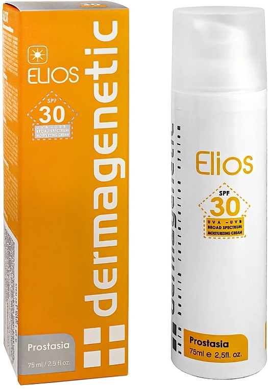 Sun Cream SPF30 - Dermagenetic Sunscreen Elios SPF30 3in1 UVA/UVB Cream — photo N1