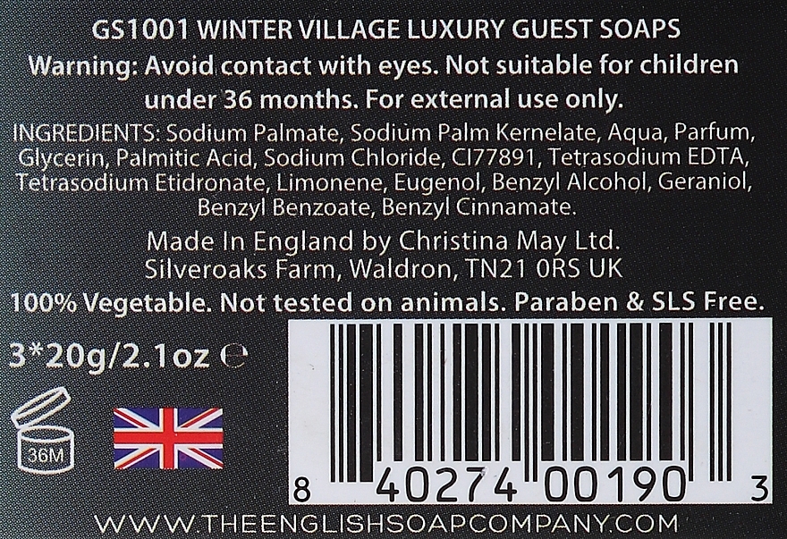 Merry Christmas Soap - The English Soap Company Winter Village Guest Soaps — photo N2