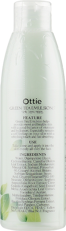 Face Emulsion - Ottie Green Tea Emulsion — photo N2