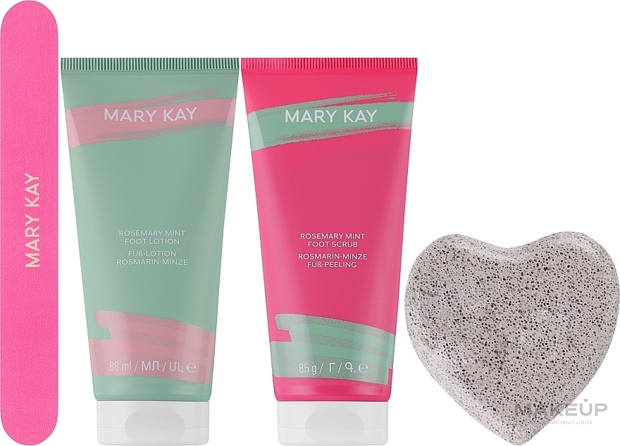 Rosemary & Mint Pedicure Set - Mary Kay (f/scr/88ml+f/lot/85g+acc/2pcs) — photo N1