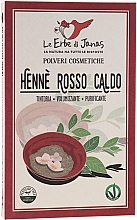 Fragrances, Perfumes, Cosmetics Hair Powder "Rosso Caldo" - Le Erbe di Janas Red Henna Hot Shades