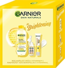 Fragrances, Perfumes, Cosmetics Set - Garnier Skin Naturals For Brightening (micellar/water/400ml + ser/30ml + f/fluid/40ml)