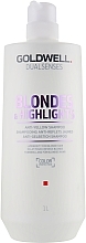 Anti-Yellow Blonde Hair Shampoo - Goldwell Dualsenses Blondes & Highlights Anti-Yellow Shampoo — photo N3