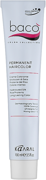 Hair Color - Kaaral Baco Silkera Permanent Hair Colouring — photo N2